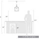 Smyth 3 Light 12 inch Matte Black Mini Chandelier Ceiling Light in Clear Glass, Mini